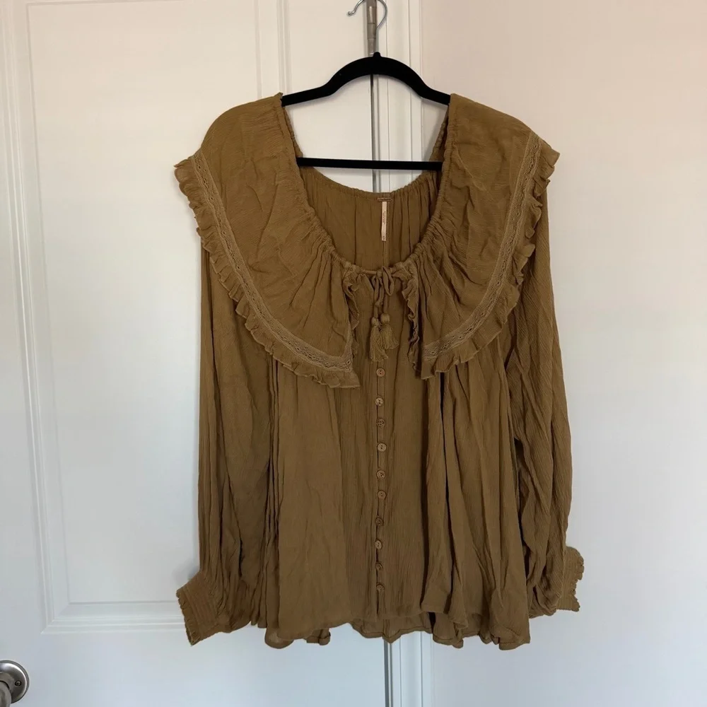 FREE PEOPLE Sunrise Blouse In Native Land